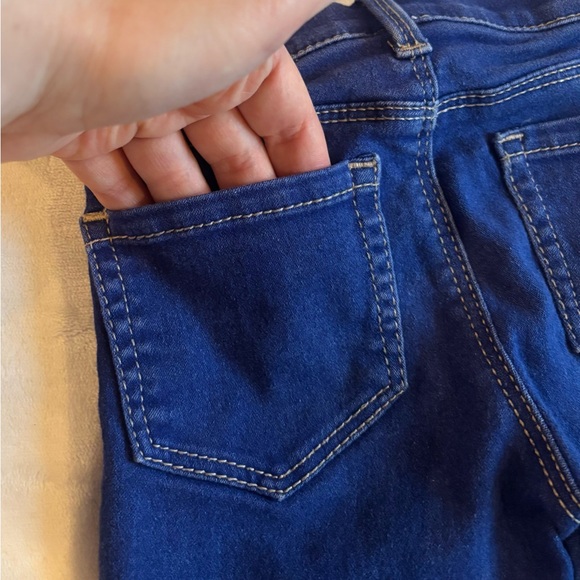 Wonder Nation Blue Denim Leggings with Colorful Heart Details Size 4T-5T - Picture 8 of 8